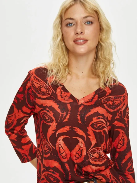 Faik Sönmez Kadın T-Shirt U69587 - 2