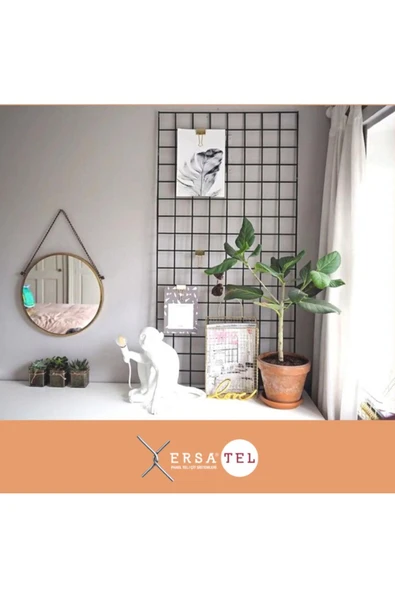 Tel Pano Metal Duvar Panosu Ersapano Classic 56x120 Siyah