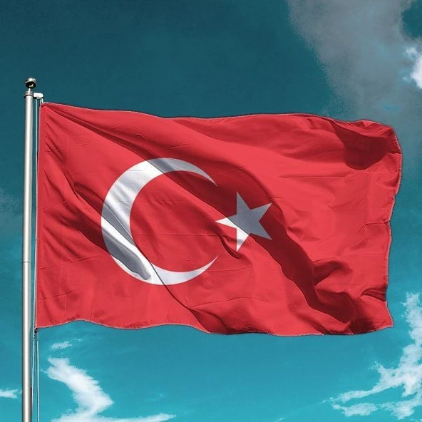 Türk Bayrağı 120x180 cm Alpaka Kumaş-