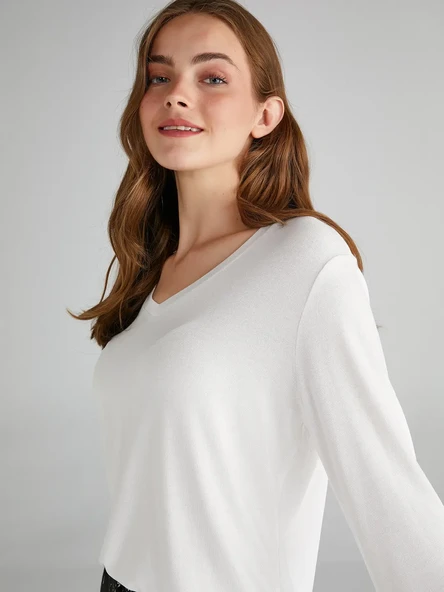 Faik Sönmez Kadın T-Shirt 1B00018 - 3