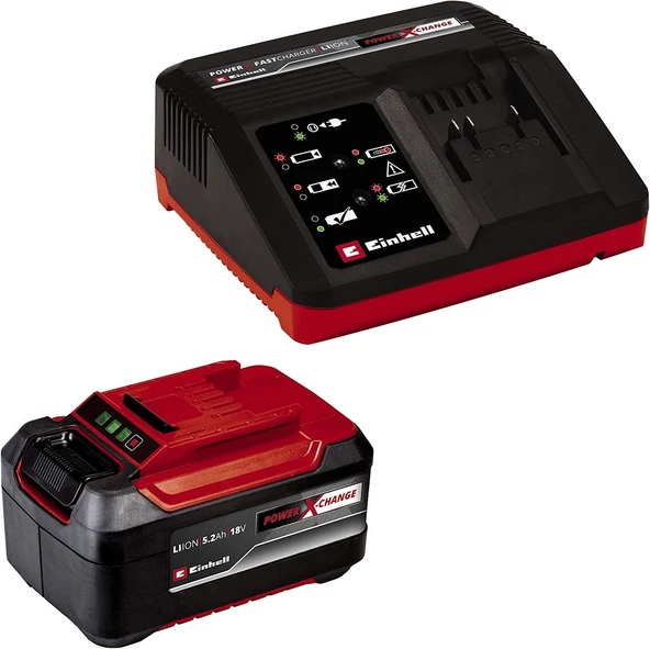 Einhell Power X-Change 5,2 Ah Akü ve Şarj Cihazı Seti