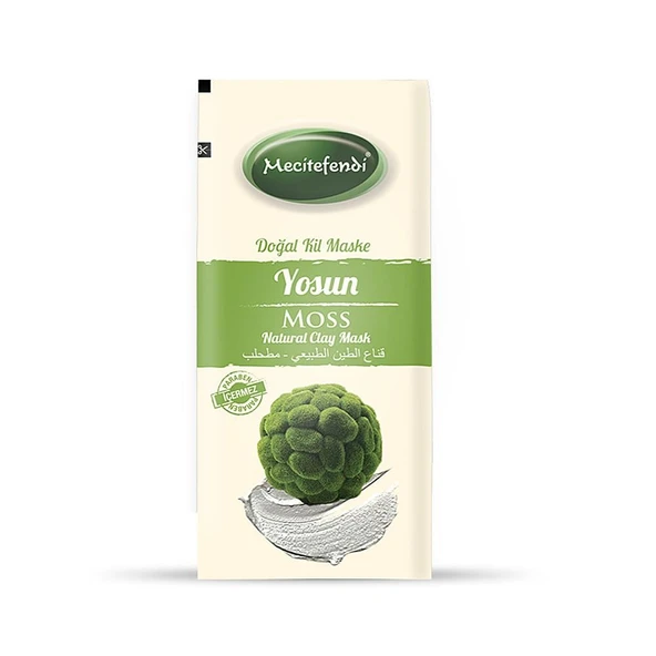 MECİTEFENDİ DOĞAL KİL MASKE-YOSUN TEK KULLANIM-20gr