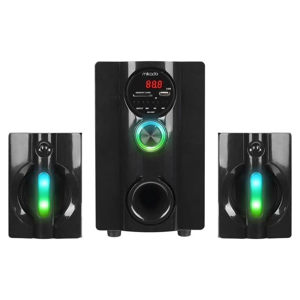 Mikado MD-95BT 2+1 20W Siyah Multimedya FM/BT/SD/USB Speaker Hoparlör - 2