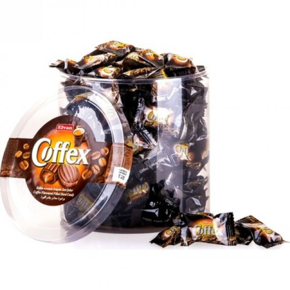 Elvan Coffex Kahve Dolgulu Sert Şeker 1 KG