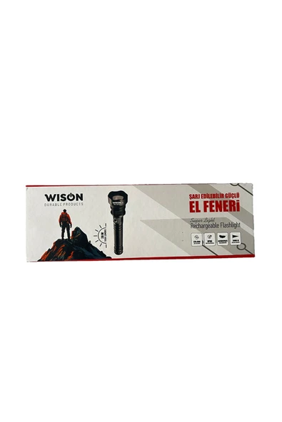 WISON WS-5412 Tüfek Aparatlı El Feneri, Geniş Açı El Feneri 32000 mAh Pil 20 Watt - 3