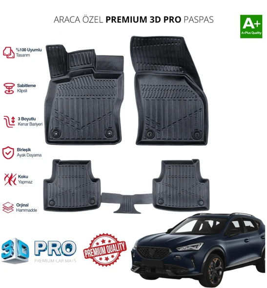 FORMENTOR ARACA ÖZEL 3D PASPAS 2021 2022 2023 2024 2025 ürün görseli 1