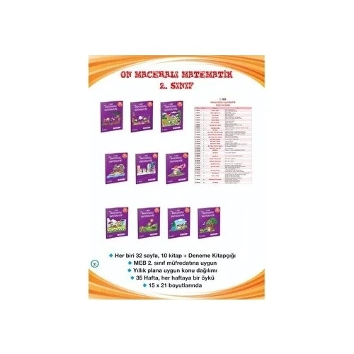 METAFOR 2.SINIF ON MACERALI MATEMATİK ÖYKÜSÜ SET