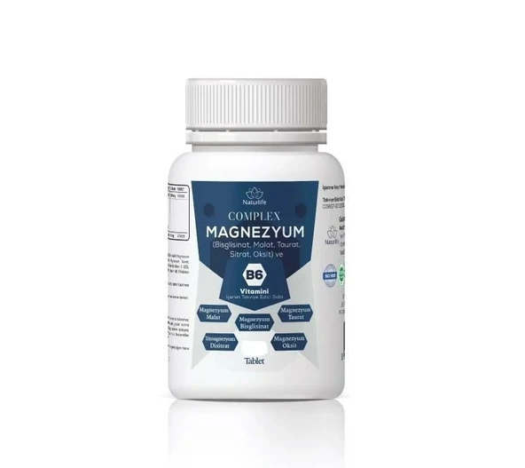 Naturlife Magnezyum Complex B6 Vitamin 60 Tablet