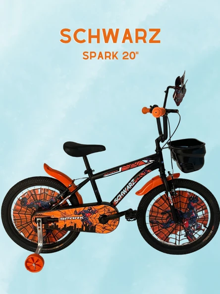 SCHWARZ BİSİKLET SPARK 20 JANT MAT SİYAH/TURUNCU