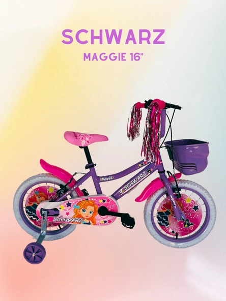 SCHWARZ BİSİKLET MAGGIE 16 JANT LILA/BEYAZ