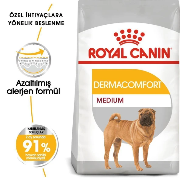 Royal Canin Medium Dermacomfort Yetişkin Köpek Maması 12 Kg - Resim 2