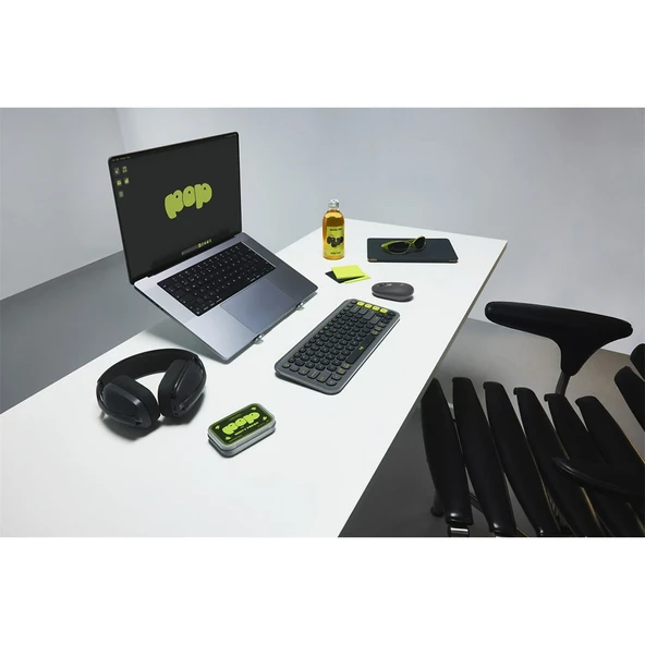 LOGITECH Pop Icon Bluetooth Klavye & Mouse Seti Grafit Siyah (Türkçe Tuş Dizimi) 920-013075 - 7