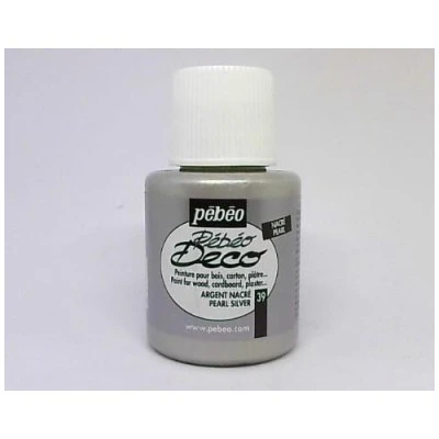Pebeo Deco Mat Tüm Yüzey Boyası 110 Ml Gümüş Argent Nacre ürün görseli 1