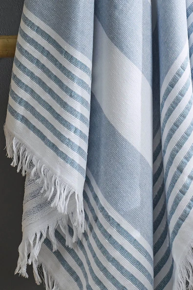 Serenity Büyük Boy Peştemal Havlu Deniz Plaj Banyo 90x170 cm %100 Pamuk - 9