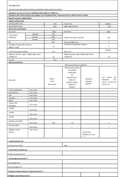 Şenocak D480 DF Dual Sandık Tipi Derin Dondurucu - 4