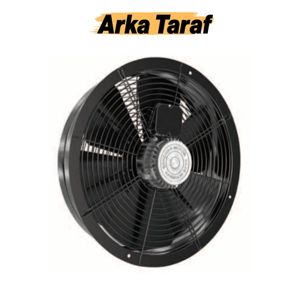 Havalandırma Aspiratörü Fanı 65 W Monofaze Kirli Hava Kötü Koku Tahliye Metal Fan 250 mm Vantilatör - Resim 6