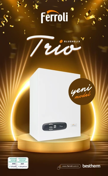 Ferroli Kombi Bluehelix Trio 24 Kw Tam Yoğuşmalı Kombi (BACA DAHİL) - 6