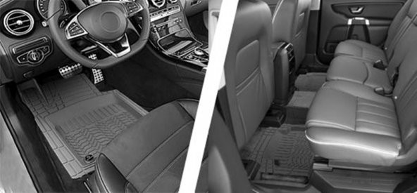 Bmw 528 Profesyonel Havuzlu Ekonomik 4D Siyah 5 Parça Oto Paspası - 4