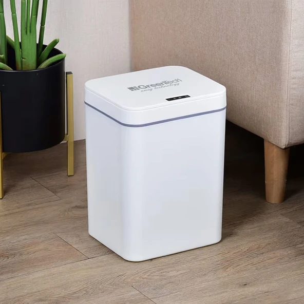 Greentech Sensörlü 16 Litre Çöp Kovası (Şarj Edilebilir Lityum Pilli) / GT-SC03 - 8
