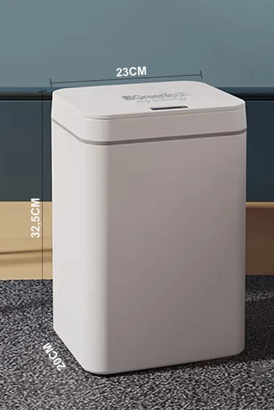 Greentech Sensörlü 16 Litre Çöp Kovası (Şarj Edilebilir Lityum Pilli) / GT-SC03 - 5
