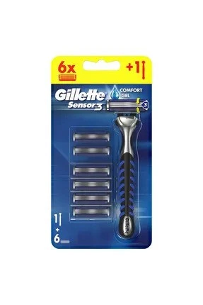 Gillette Sensor Tıraş Makinesi + 6 Yedek Bıçak 7702018550807