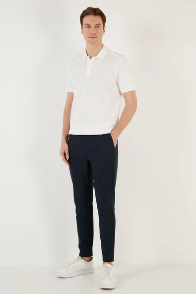 Erkek Slim Fit Serin Tutan Polo Yaka Düğmeli T-shirt -D7087 - 9
