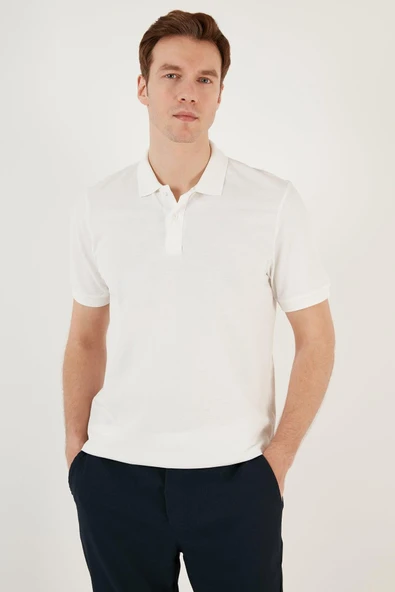 Erkek Slim Fit Serin Tutan Polo Yaka Düğmeli T-shirt -D7087 - 3