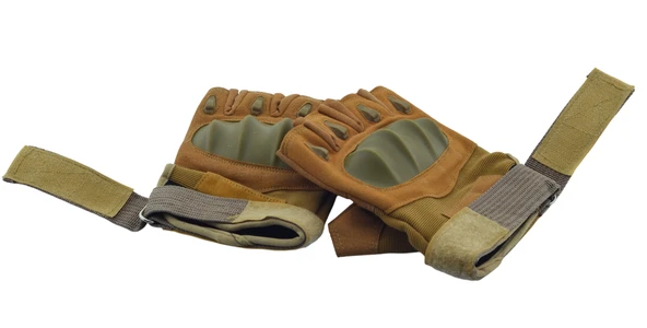 Kesik Parmak Korumalı Taktik Eldiven No:3 Kahverengi L Beden - 3