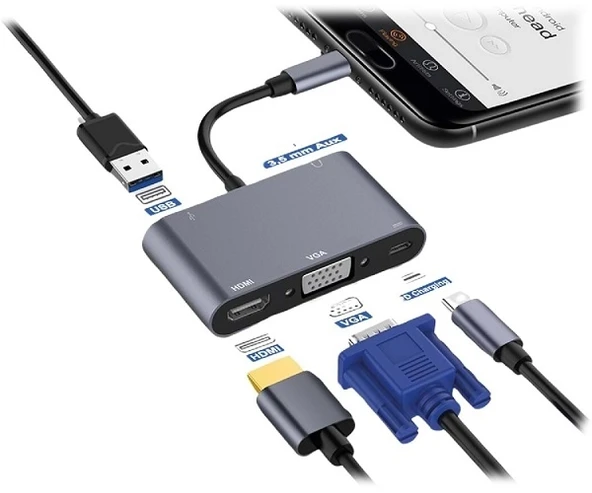Concord BYL-2002 Type-C USB 3.0 OTG Dönüştürücü