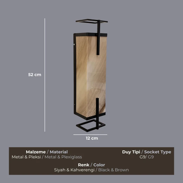 Tetra Kahverengi Aplik - 3