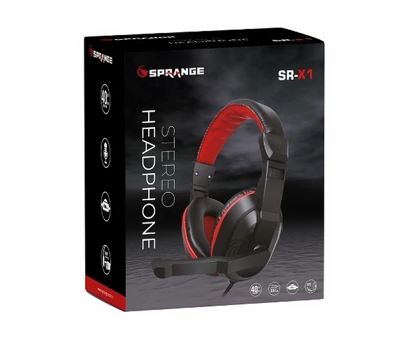 Sprange SR-X1 1.75M Kablo 3.5Mm Jack Mikrofonlu Oyuncu Kulaklık - 2