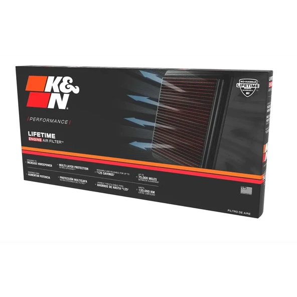 K&N Peugeot 207 1.6 THP K&N Hava Filtresi 33-2936