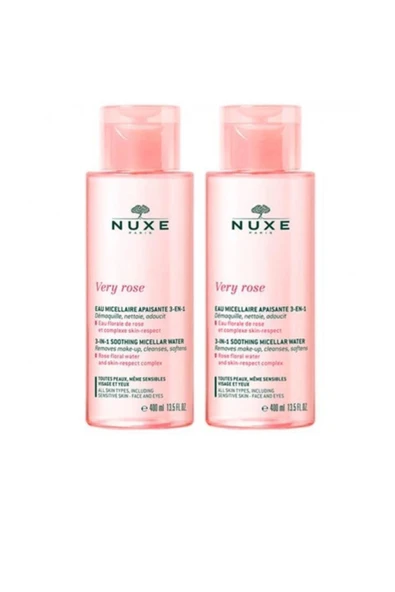 Nuxe Very Rose 3in1Soothing Cleansing Micellar Su 2 x 400 ml