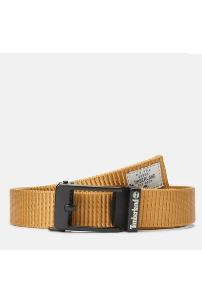 Timberland  35mm Pressure Buckle Web Belt- Wheat