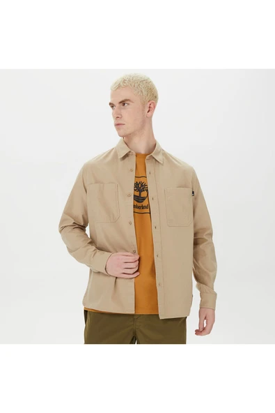 Timberland  Poplin Erkek Bej Gömlek