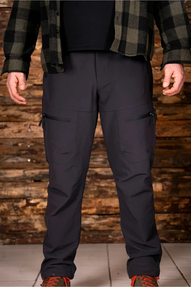 Luo Camp  Air Dry Performans Erkek Outdoor Pantolon Su ve Rüzgar Geçirmez - Özel Dikiş+Kemer Hediyeli Antrasit - 5