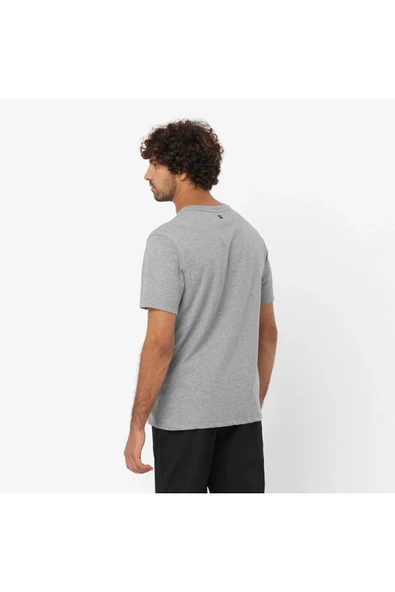 Salomon  Lc2245 Sal Logo Perf Ss Tee Tişört Erkek T-shirt Gri - 2