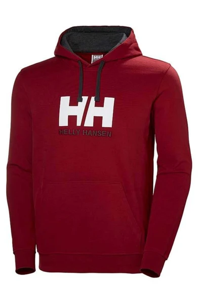 Helly Hansen  Erkek Bordo Logo Baskılı Sweatshirt