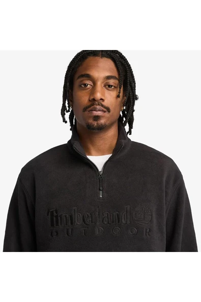 Timberland  Linear Logo 1/4 Polartec 200 Fleecez - Black