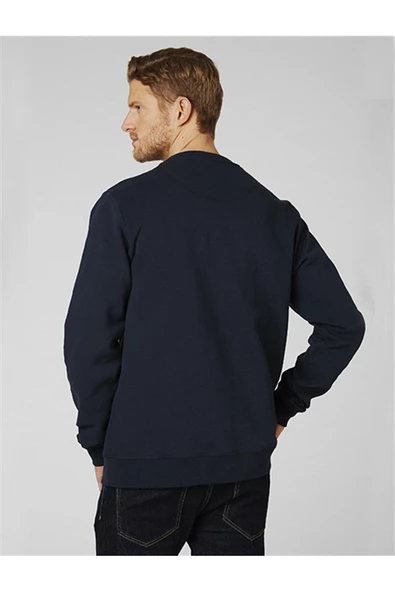 Helly Hansen Erkek Lacivert Logo Crew Sweatshirt - 3
