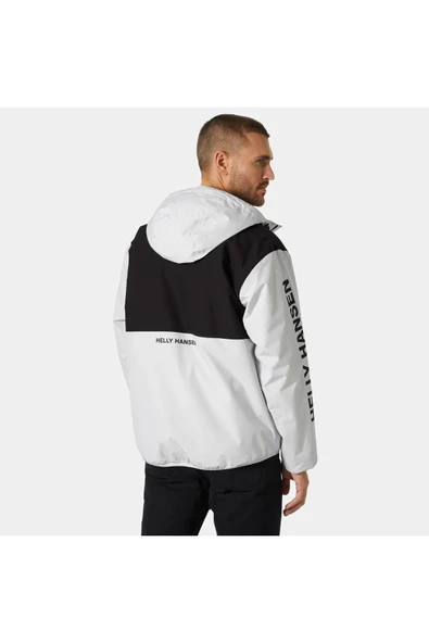 Helly Hansen  Ervik Ins Rain Erkek Gri Kapüşonlu Mont - 4