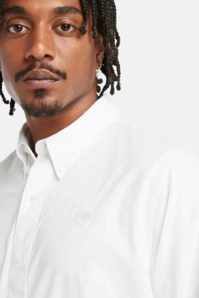 Timberland  Stretch Poplin Erkek Gömlek-TB0A6GRH1001 - 3