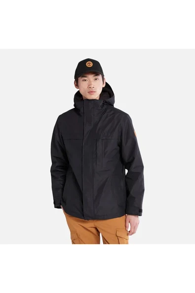 Timberland  Benton Waterproof 3in1 Erkek Siyah Kapüşonlu Mont