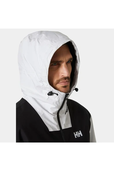 Helly Hansen  Ervik Ins Rain Erkek Gri Kapüşonlu Mont - 3