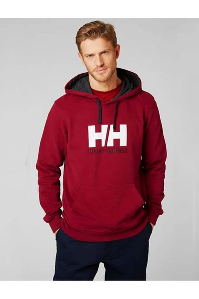 Helly Hansen  Erkek Bordo Logo Baskılı Sweatshirt - 2