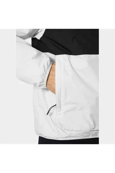 Helly Hansen  Ervik Ins Rain Erkek Gri Kapüşonlu Mont - 2