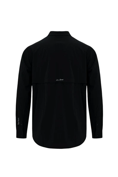 Luo Camp  Tex-tech Erkek Uzun Kollu Outdoor Gömlek - Black