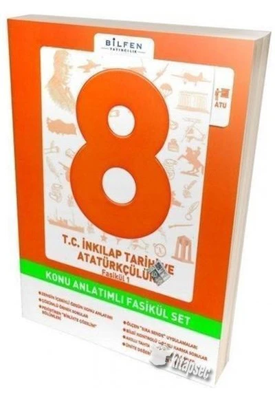 8. Sınıf T.C. İnkılap Tarihi Konu Anlatımlı Fasikül Set Bilfen Yayınları