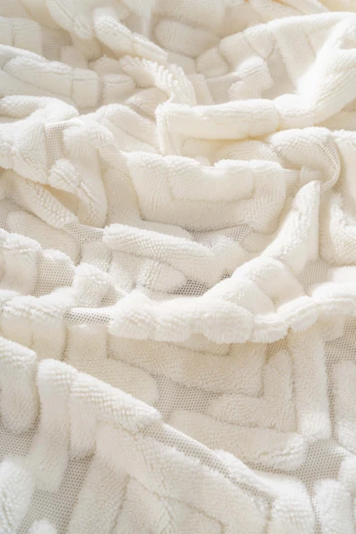 Rivaİstanbul Antony Jakarlı Raşel İskandinav Çift Kişilik Punch Yatak Örtüsü - Resim 4