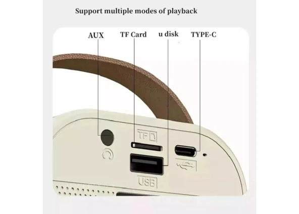 Bluetooth Hoparlör BT+TF+USB+AUX Karaoke Mikrofonlu Platoon PL-4562 - 7